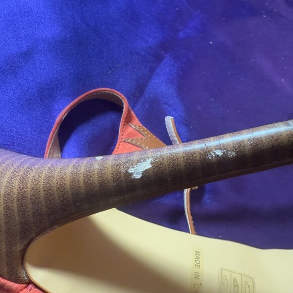 VTG๐JustFab Palermo 6' High Heel Open Toe Sandal w/ Ankle Straps & Platform 10M - Picture 13 of 16